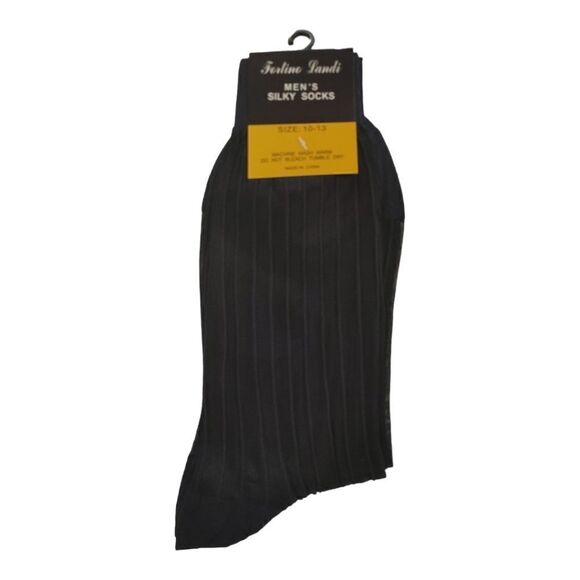 MEN'S FORTINO LANDI/ MILANO MODÀ SILKY NAVY SHEER DRESS SOCK. SO1. - Picture 1 of 4